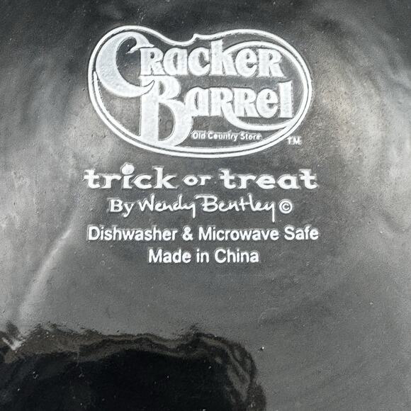 Halloween Coffee Mug Cracker Barrel Spider Web Moon "Eek" Wendy Bentley Spooky - Picture 7 of 13